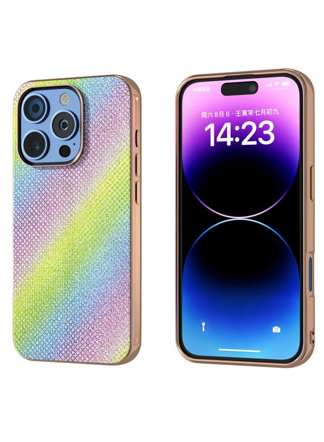 S-TOP Case For iPhone 16 Pro Nano Plating Diamond Texture Phone Case - Image 1