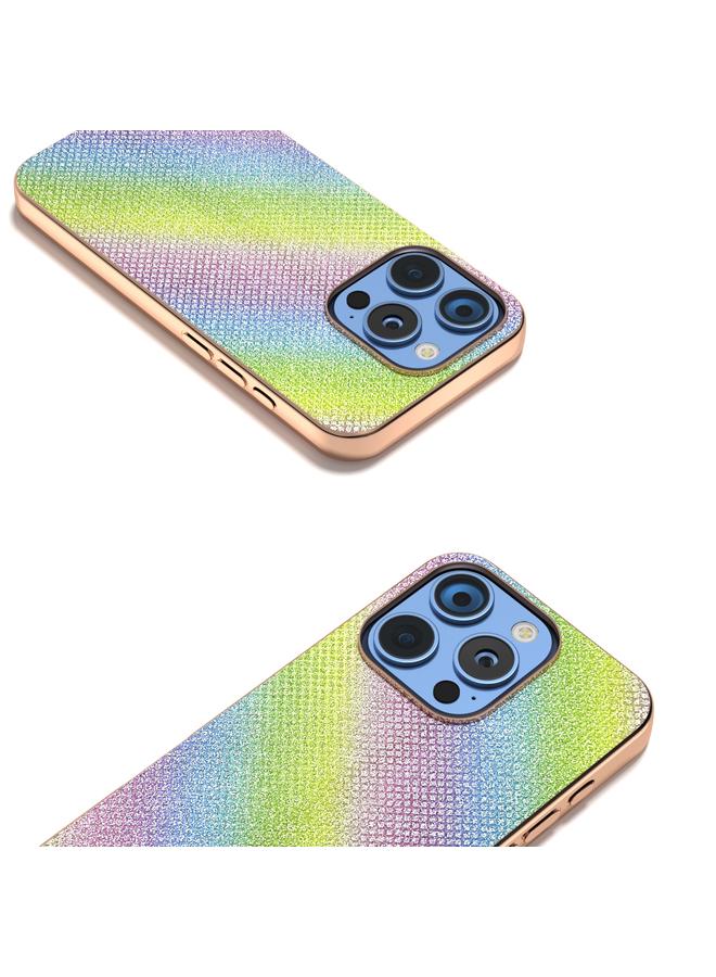 S-TOP Case For iPhone 16 Pro Nano Plating Diamond Texture Phone Case - Image 3