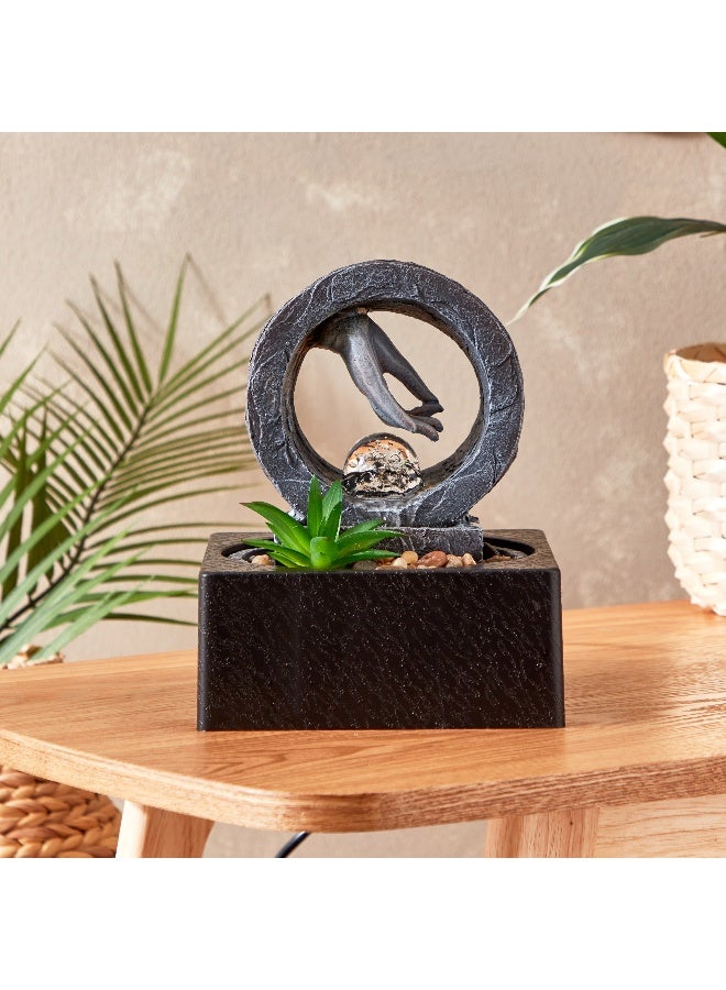 Home Box Belen Buddha Hand Fountain With Crystal Ball And Led Light - 18X18X24 Cm  - Image 1