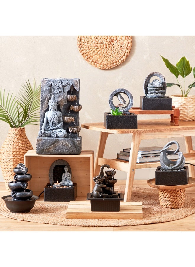 Home Box Belen Buddha Hand Fountain With Crystal Ball And Led Light - 18X18X24 Cm  - Image 5