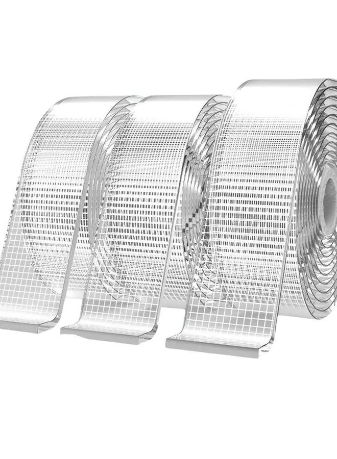 3 قطع شريط لاصق مزدوج الجوانب فائق القوة من النانو بطول 118 بوصة شفاف قابل للإزالة مقاوم للماء - Image 1