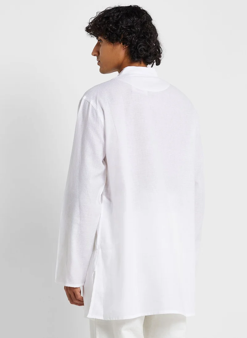 Fabindia Mandarin Collar Short Kurta