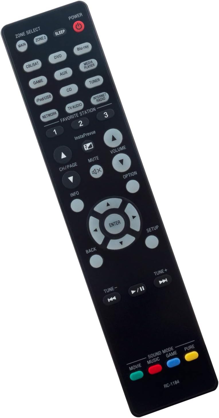 ZdalaMit RC-1184 Replacement Remote Control Applicable for Denon AV Audio Vedio Receiver AVR-X3000 AVRX3000 - Image 1