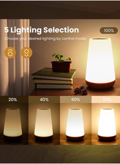 Home Care Home Care Night Light, Dimmable with Timer,Touch Sensor, Remote Control and USB Rechargeable Touch Lamp for Bedroom,13 Colors Changing, Night Lights for Room  - Image 4