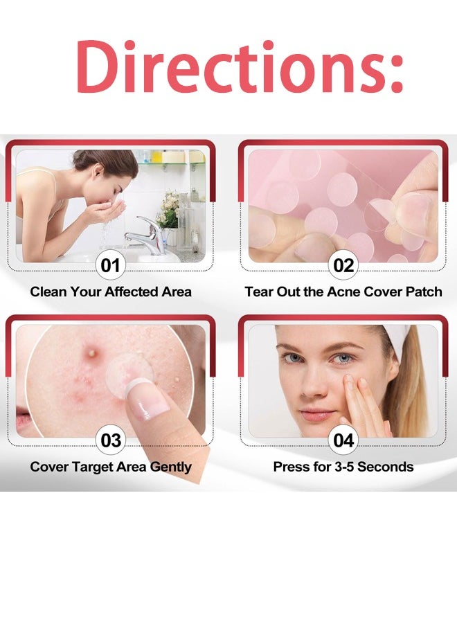 BTFMEI 36 Pieces Hydrocolloid Acne Cover Patches, Invisible Makeup Closed Acne Patch, Effective for Blackheads, Whiteheads and Closed Comedones  - Image 5