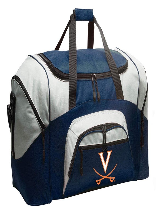 Broad Bay University of Virginia Duffel Bag LARGE UVA Suitcase or Gym Bag for Men Ladies Him or Her! (Navy) - Image 1