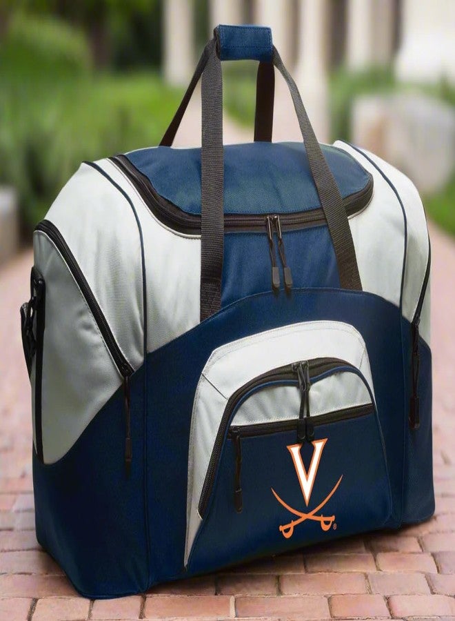Broad Bay University of Virginia Duffel Bag LARGE UVA Suitcase or Gym Bag for Men Ladies Him or Her! (Navy) - Image 2