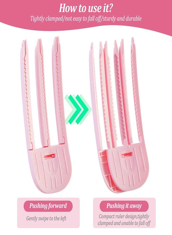 Wanheart 4Pcs Wind Shaping Styling Comb for Fluffy Bangs for Volume and Heatless Curls, Hair Volumizer Styling Tools Hair Lifting Essential for Women's Natural Voluminous Looks (Pink) - Image 2