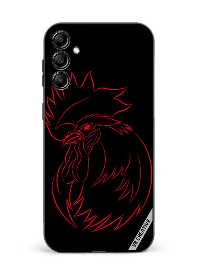 VR CREATIVE Protective Case Cover For Samsung Galaxy A15 5G/A15 Coaster Red Sketch On A Black Design Multicolour - Image 1