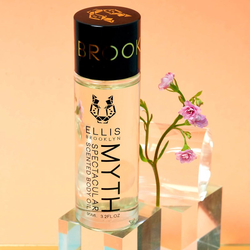 Ellis Brooklyn MYTH Body Oil - Scented Body Oils for Women, Fragrance Body Oil for Women, Bergamot & Jasmine, Cedarwood Musk Oil, 3.2 Fl Oz - Image 3