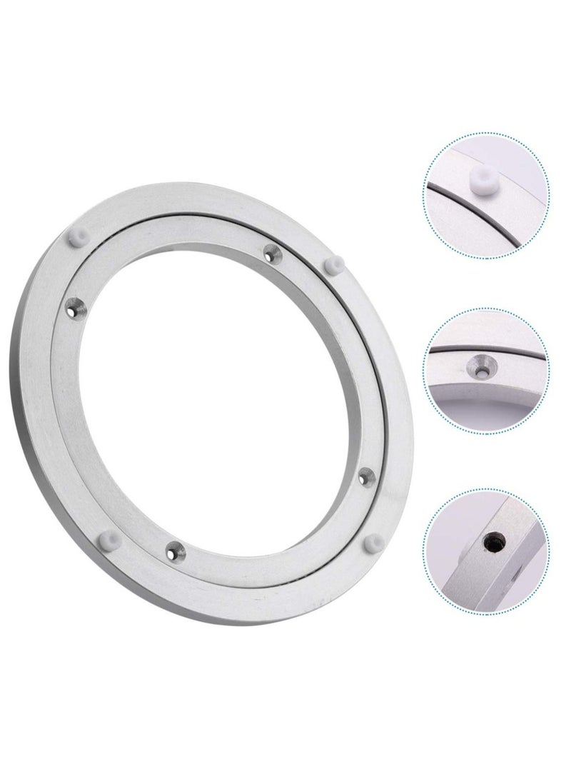 واي آند دي Turntable Ball Bearings, Heavy Duty Quiet Bearings Swivel, Table Aluminum Alloy Swivel Plate Hardware for Desktop Craft Projects (1 item 8 inch)  - Image 4