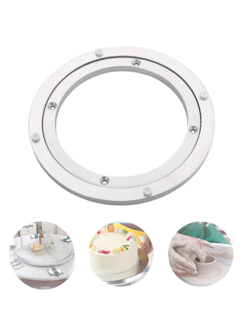 واي آند دي Turntable Ball Bearings, Heavy Duty Quiet Bearings Swivel, Table Aluminum Alloy Swivel Plate Hardware for Desktop Craft Projects (1 item 8 inch)  - Image 1