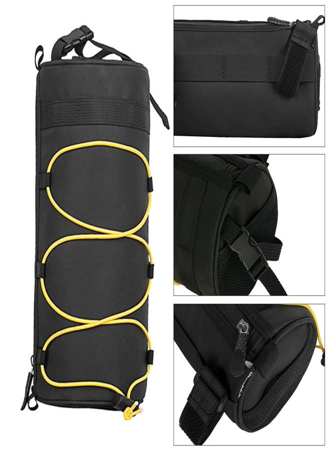 Generic Bike Handlebar Bag Multifunctional Mountain Bike Front Bag Bicycle Frame Bag Shoulder Bag   Cycling Storage Pouch Pannier  - Image 3