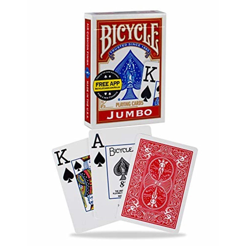 Bicycle Jumbo Playing Cards, 12-pack Red/Blue - Image 4