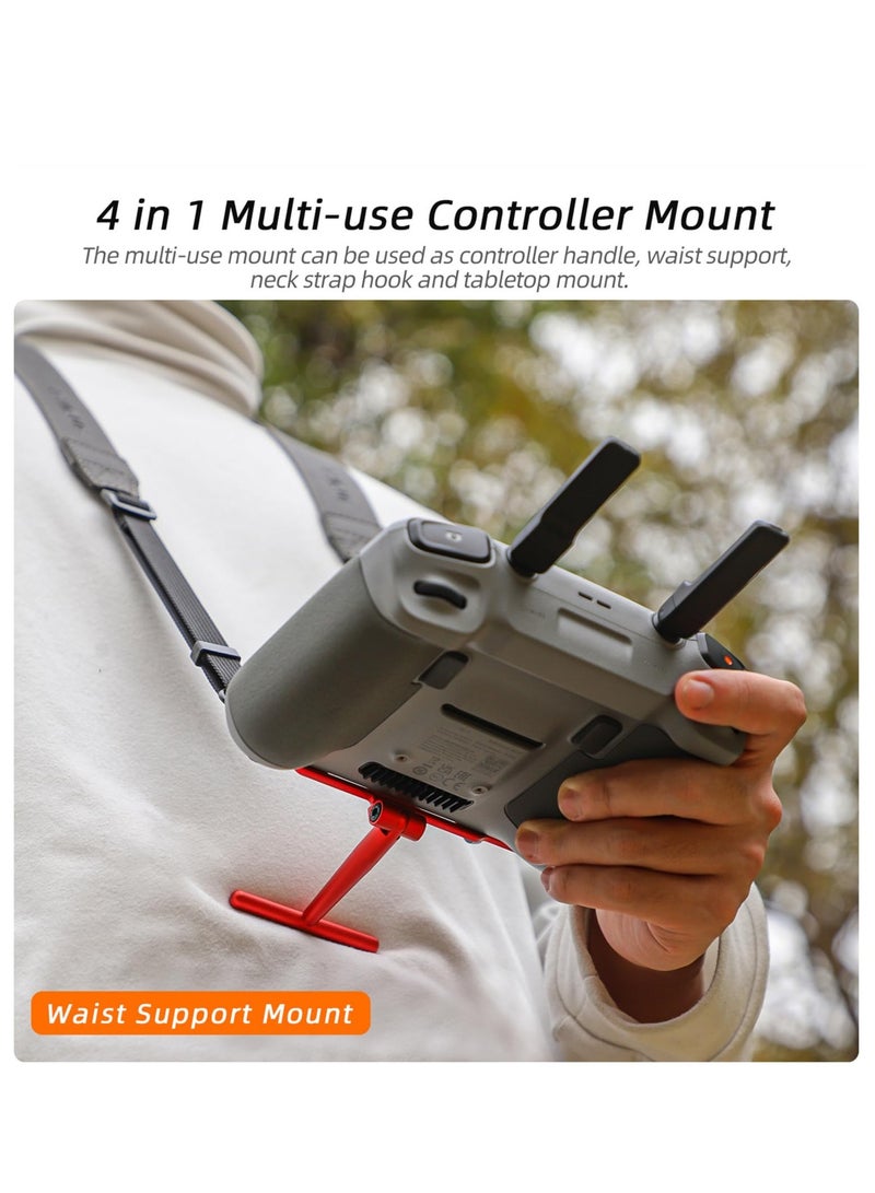 Excefore RC/RC2 Remote Lanyard Neck Strap, Aluminum Alloy Handle Bracket Controller Bracket, With 3 Hook, Compatible with Dji Mini 4 Pro Accessories / Air 3 / Mini 3 Pro, Dji Rc/Rc 2  - Image 3