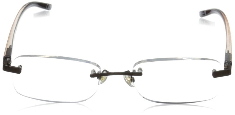 Foster Grant Men's Rick Rectangular Reading Glasses, Brown/Transparent, 59 mm - Image 2