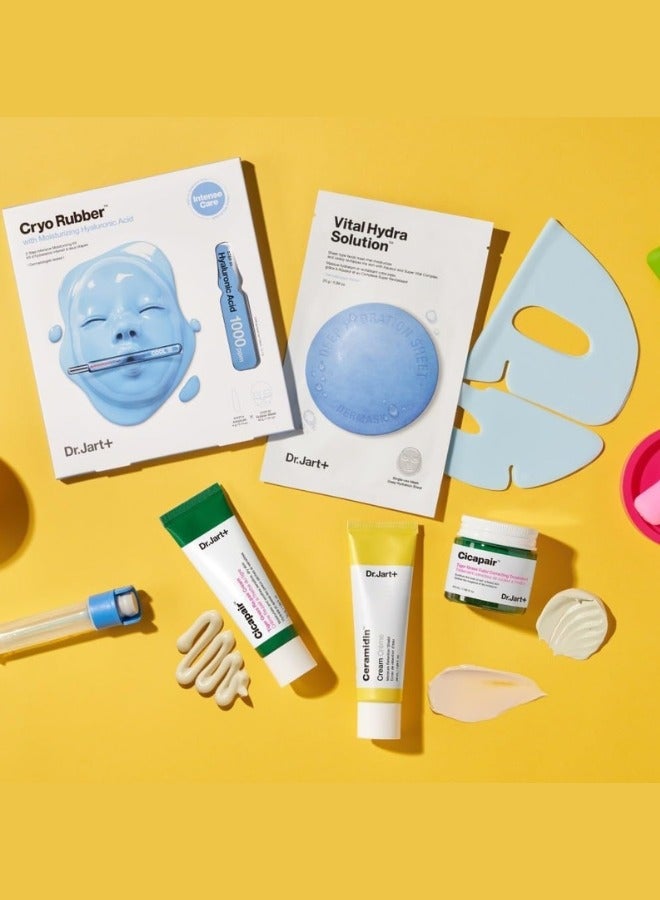 Dr.Jart+ Vital Hydra Solution Deep Hydration Mask Sheet 25g (0.9oz.) 5ea & Set Stainless Steel Gua Sha - Image 5