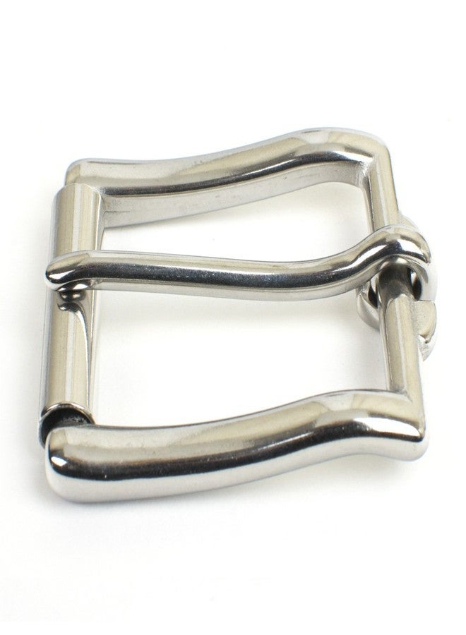 Nickel Smart Heavy Duty Stainless Steel Roller Buckle -1½ Inch Certified Nickel Safe Belt Buckle with Polished Finish - Image 2