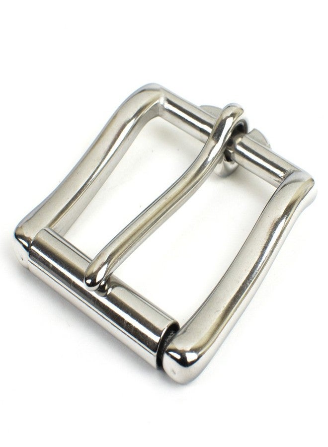 Nickel Smart Heavy Duty Stainless Steel Roller Buckle -1½ Inch Certified Nickel Safe Belt Buckle with Polished Finish - Image 1