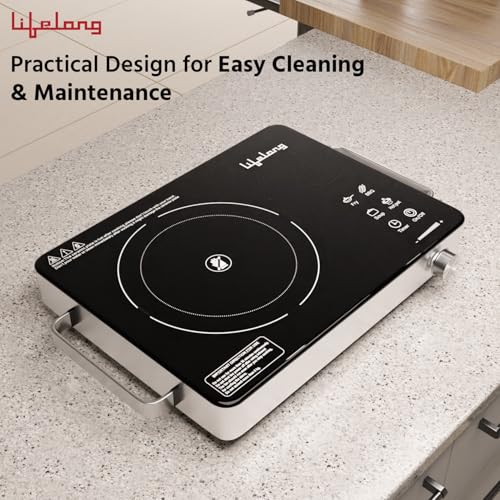Lifelong 2000 Watt Infrared Induction Stove with Digital Display - Surge Protection, Electric Induction, 4 Cooking Modes, Auto Shut Off & Temperature Control with Voltage Protection - Image 5
