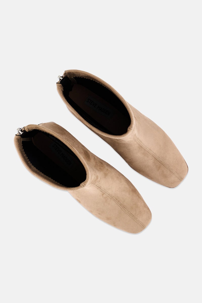STEVE MADDEN Women Ticks Zipper Closure Ankle Boots, Tan - Image 4