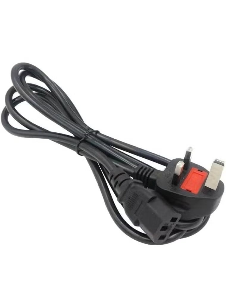 كابل طاقة 1.5 متر 13 أمبير IEC C13 – سلك طاقة نحاس نقي عالي الجودة مع قابس بريطاني ثلاثي (UK 3 Pin) وفيوز حماية مدمج، كابل كهرباء بديل لأجهزة الكمبيوتر المكتبي، الشاشة، الطابعة، التلفزيون، UPS، الماسح الضوئي والمعدات المكتبية - Image 4