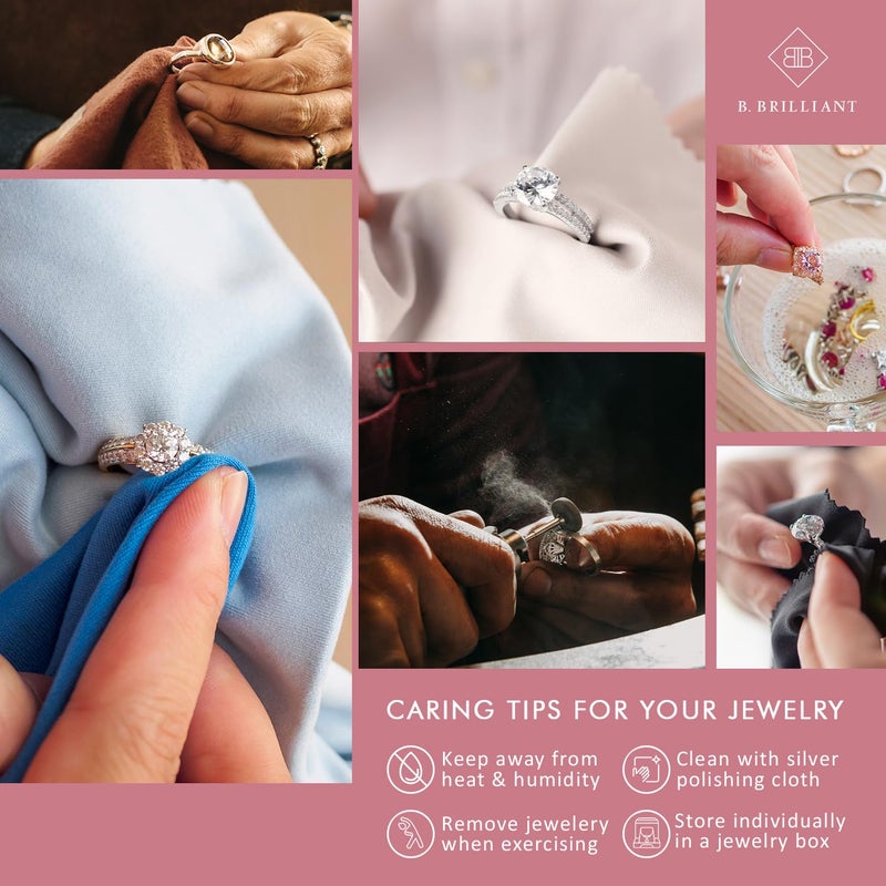 GemStar USA Purple Earrings for Women Sterling Silver Studs Genuine 5mm Round Solitaire Gemstone Amethyst Earrings Bridesmaids Birthday Gift February Birthstone - Image 5