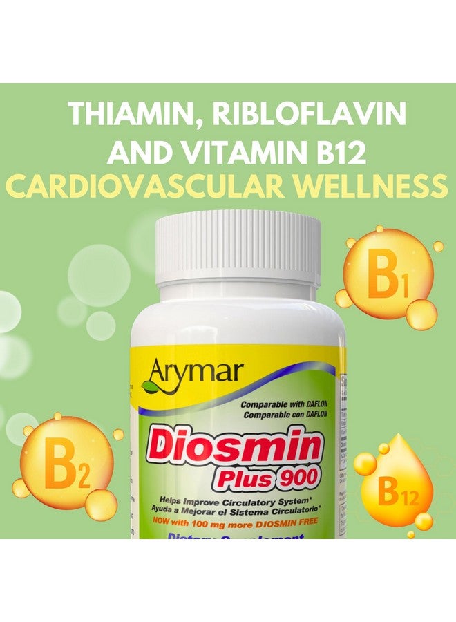 Arymar Diosmin Plus 900, Circulatory System Support (60 Capsules/Pack of 1) (120 Capsules) - Image 2
