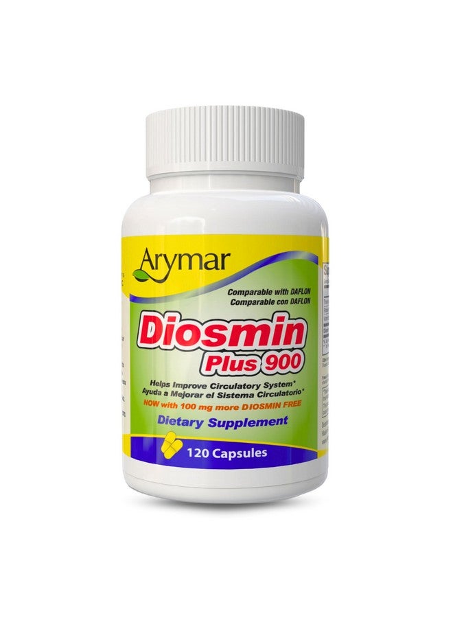 Arymar Diosmin Plus 900, Circulatory System Support (60 Capsules/Pack of 1) (120 Capsules) - Image 1