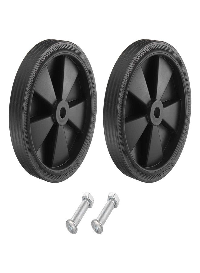 ميكسينيتي عجلات ضاغط الهواء MECCANIXITY مقاس 6 بوصات عجلات عالمية بديلة لمعظم ضواغط الهواء تزيد من القدرة على المناورة مع عبوة من قطعتين بقطر 0.5 بوصة، باللون الأسود - Image 1