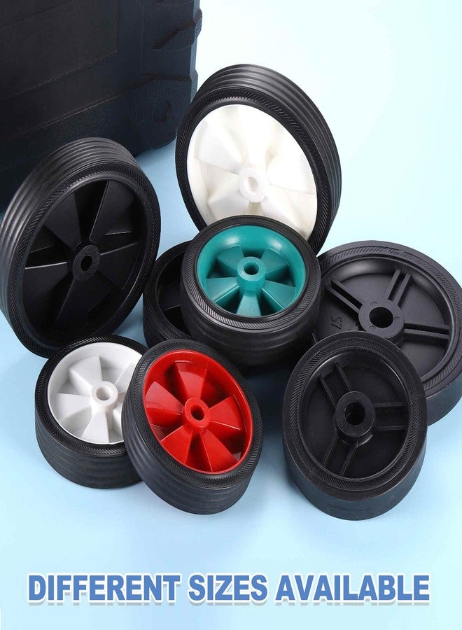 ميكسينيتي عجلات ضاغط الهواء MECCANIXITY مقاس 6 بوصات عجلات عالمية بديلة لمعظم ضواغط الهواء تزيد من القدرة على المناورة مع عبوة من قطعتين بقطر 0.5 بوصة، باللون الأسود - Image 4