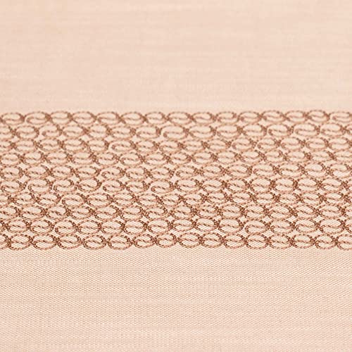 ZEBA World 100% Cotton Embroidered Table Runner – Beige, 30x210 cm (12x84 Inch) – Elegant Dining Table Runner for 4/6 Seater – Durable & Stylish for Dining Room, Living Room, Home Decor - Image 3