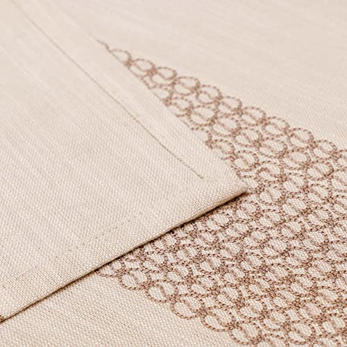 ZEBA World 100% Cotton Embroidered Table Runner – Beige, 30x210 cm (12x84 Inch) – Elegant Dining Table Runner for 4/6 Seater – Durable & Stylish for Dining Room, Living Room, Home Decor - Image 5