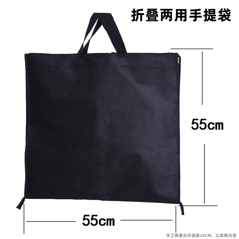 Non-Woven Wedding Dress Dust Cover Clothing Storage Bag Dust Cover Folding Dual-Purpose Handbag - Image 3