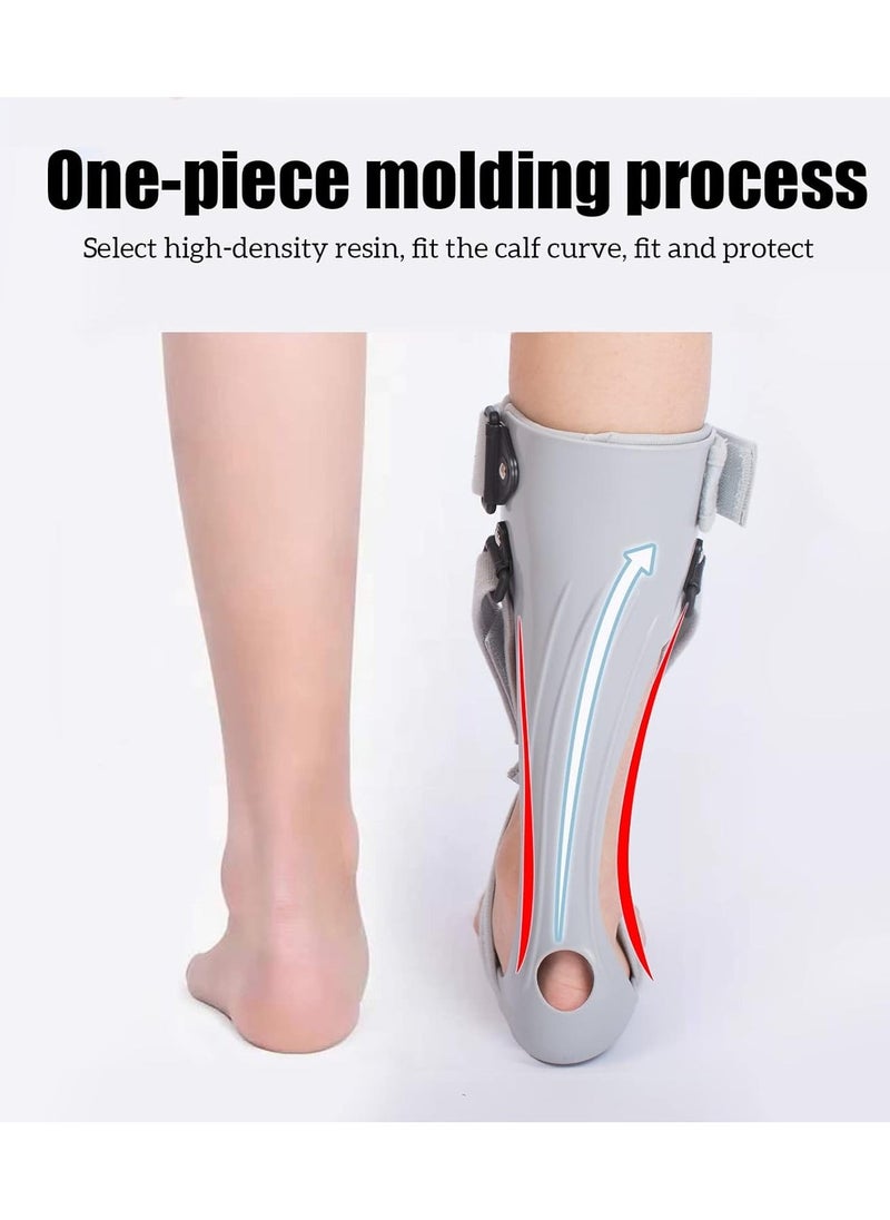 Generic - AFO Foot Drop Brace Splint Ankle Foot Orthosis Walking with Shoes or Sleeping Drop Foot Stabilizer Support for Stroke Hemiplegia Medium Right - Image 1