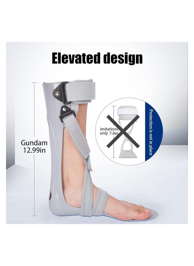 Generic - AFO Foot Drop Brace Splint Ankle Foot Orthosis Walking with Shoes or Sleeping Drop Foot Stabilizer Support for Stroke Hemiplegia Medium Right - Image 1