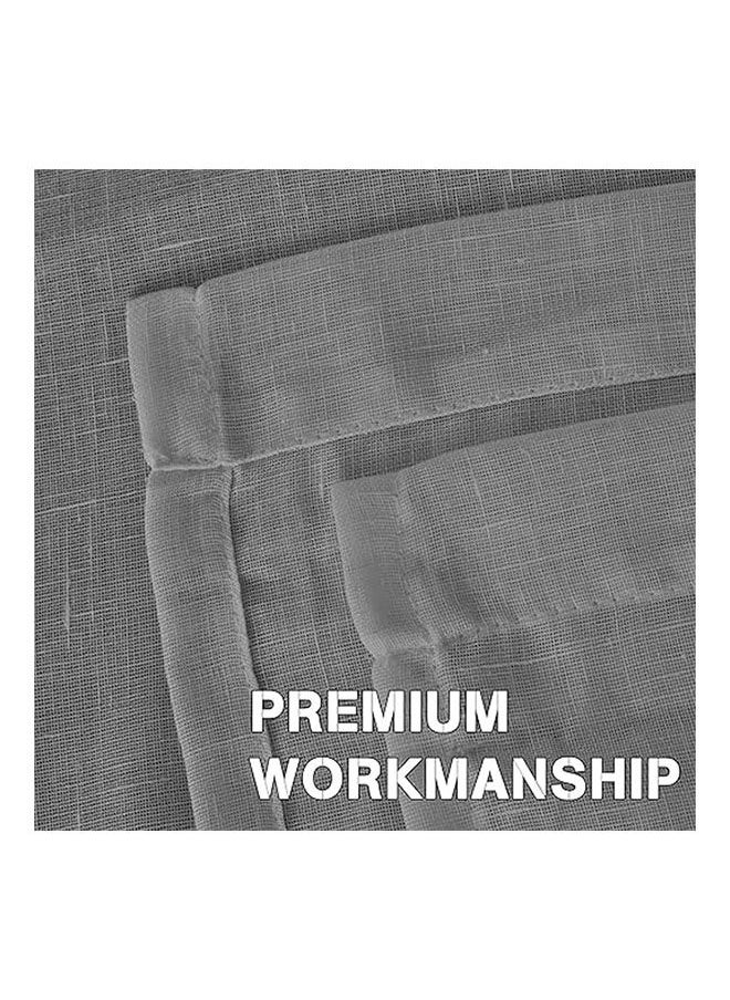 Intex Curtains House - Elegant Natural Linen Curtain Panel Steel Grommets 1 Piece - Image 1