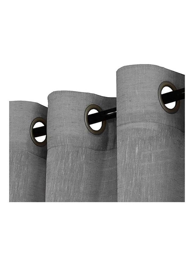 Intex Curtains House - Elegant Natural Linen Curtain Panel Steel Grommets 1 Piece - Image 1