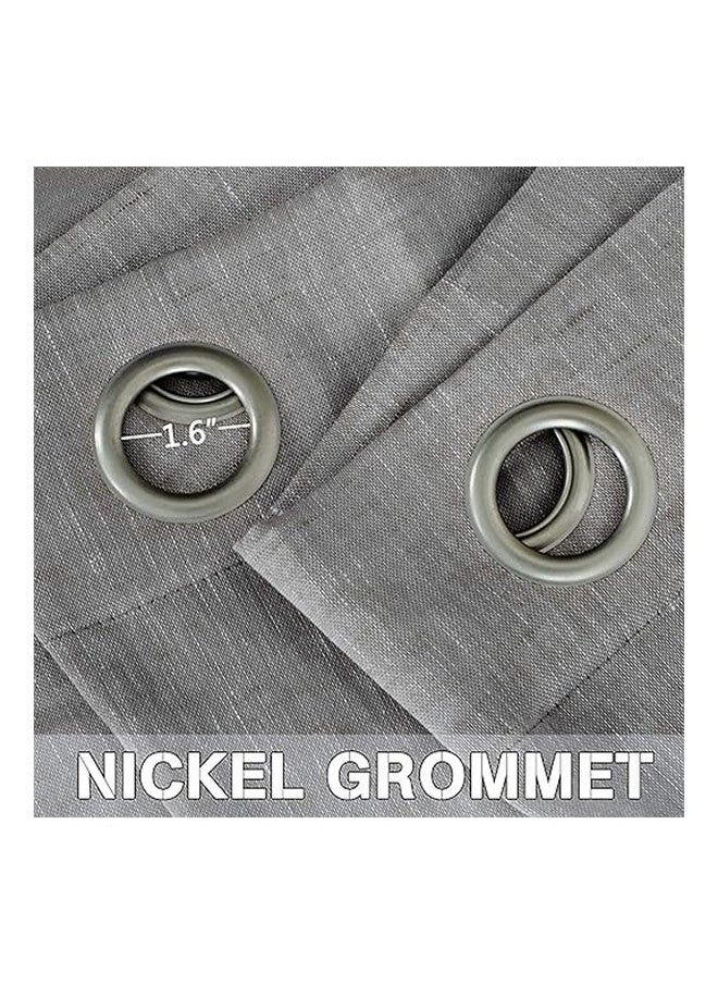 Intex Curtains House - Elegant Natural Linen Curtain Panel Steel Grommets 1 Piece - Image 1