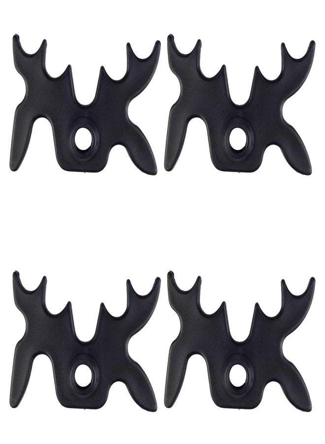 Zelerdo 8 Pack Plastic Moosehead Pool Billiard Cue Bridge Head (Black) - Image 2