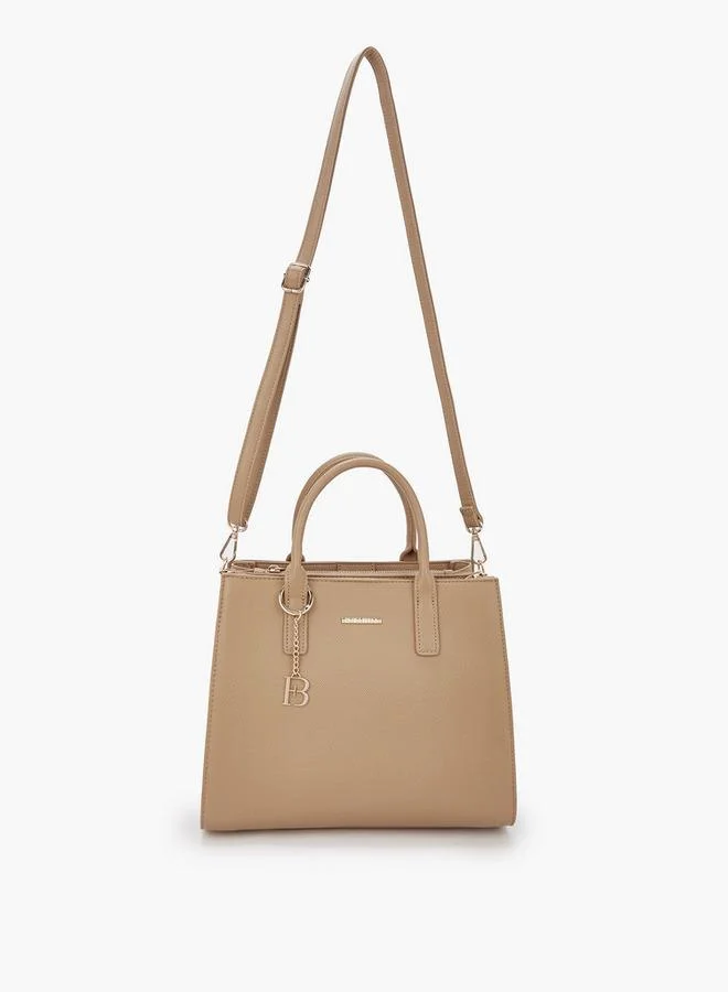 Flora Bella By Shoexpress Solid Tote Bag with Detachable Strap