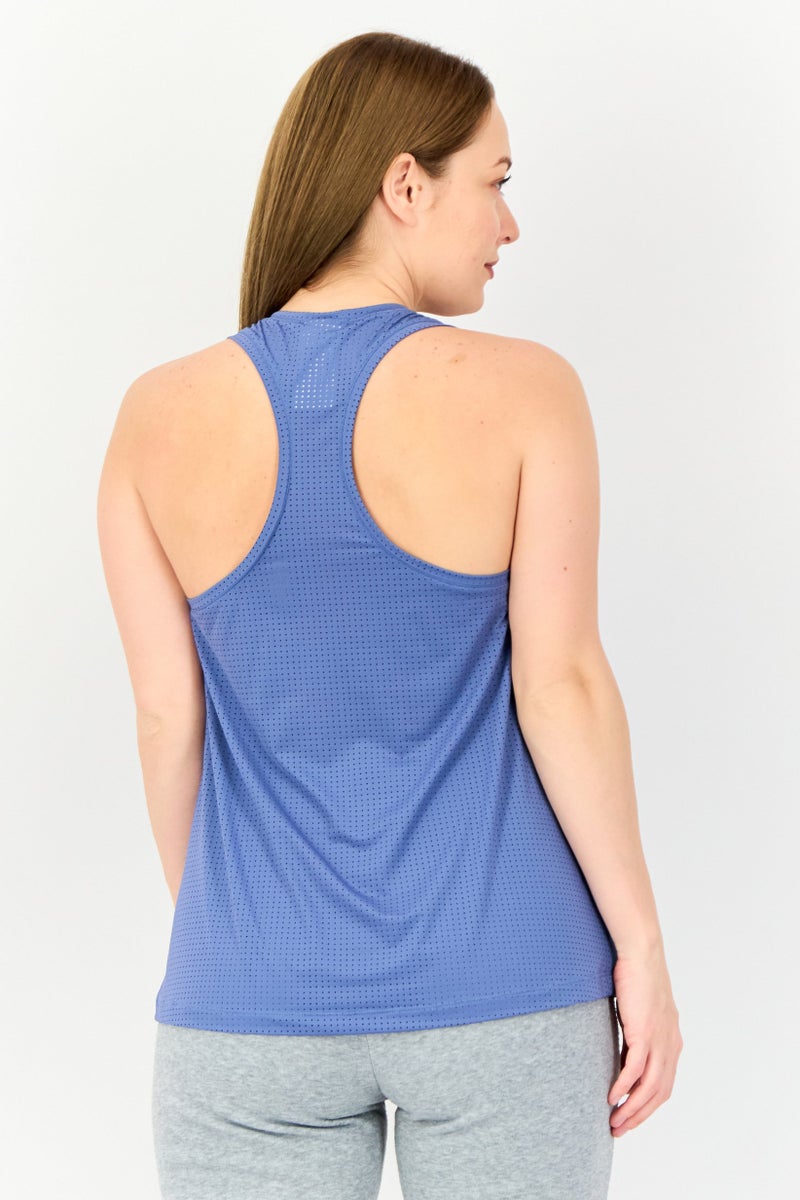 Reebok Women Sportswear Fit Sleeveless Training Tank Top, Slate Blue - Image 3