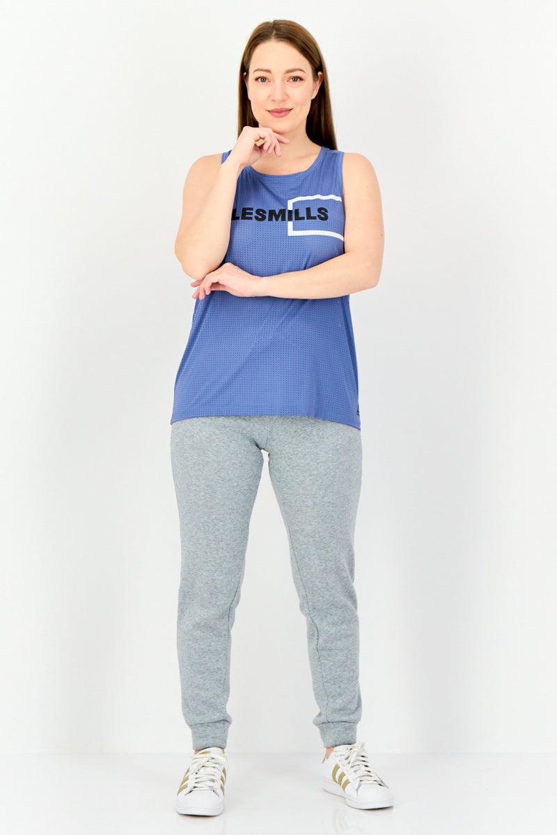 Reebok Women Sportswear Fit Sleeveless Training Tank Top, Slate Blue - Image 4