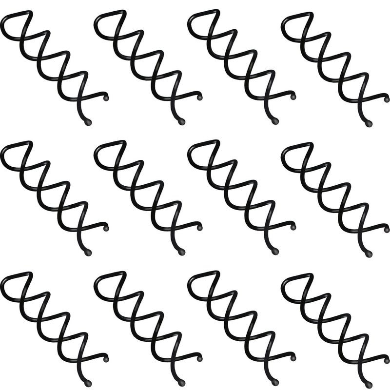 eBoot eBoot Spiral Hair Clip Spin Bun Stick Hair Pick Set for DIY Hair Styles  20 Pack Black 