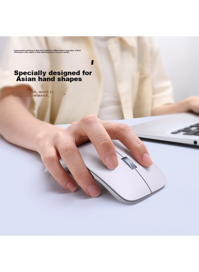 WP W&p Wireless Mouse, Bluetooth Tri-mode Silent Office Portable Ergonomic Rechargeable, Compatible With Apple Mac, Huawei, Microsoft Laptops, Desktop Computers, And Tablets - Image 1