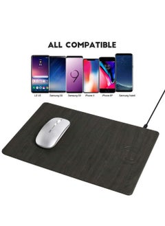 KASTWAVE Wireless Charger Mouse Pad, Qi Certified Case Friendly 10W Fast Wireless Charging  Compatible with iPhone / Samsung and Other Mobile Devices that Can Wirelessly Charge  - Image 5