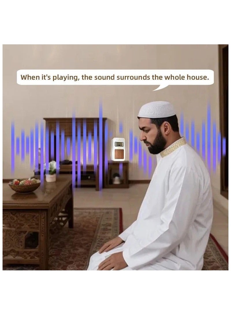 Smart Wall Plug Quran Speaker With Remote Bluetooth/LED light/Radio/Usb & SD - Image 4
