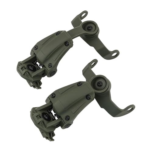 HEARFALCOM ARC Rail Adapter for Tactical Helmet Fast Series Helmets Compatible with Howard Leight Impact Sport Product Model ‎R - 01526 Headphones (Green) - Image 1