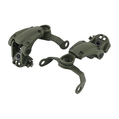 HEARFALCOM ARC Rail Adapter for Tactical Helmet Fast Series Helmets Compatible with Howard Leight Impact Sport Product Model ‎R - 01526 Headphones (Green) - Image 5