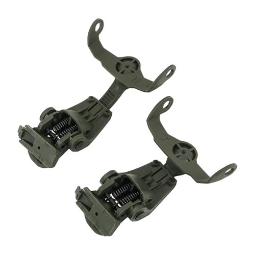 HEARFALCOM ARC Rail Adapter for Tactical Helmet Fast Series Helmets Compatible with Howard Leight Impact Sport Product Model ‎R - 01526 Headphones (Green) - Image 4